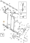 Fuel pressure sensor 2.4D/D5 with DPF P1 (-2010), P2 (2006-), P3 (-2009)