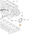 Crankshaft sealing ring gearbox side 5 cylinder engines (2012-) D3/D4/2.4D/D5