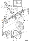 Crankshaft belt pulley central bolt 2.5 TDI P80 S70/V70, P2 S80/V70 II