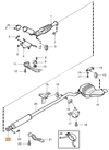Exhaust gasket catalytic converter/middle silencer P2 S60/S80/V70 II/XC70 II