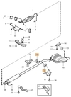 Rubber mount - exhaust middle silencer 5 cylinder engines P2 S60/S80/V70 II/XC70 II