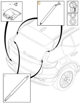 Tailgate drive unit left CMA XC40 (OEM)