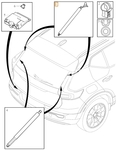Tailgate drive unit right CMA XC40