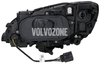 Headlight right xenon P3 (2014-) S60 II(XC)/V60(XC) D3S with Active Bending Lights (ABL)