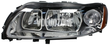 Headlight left P2 S60 (2005-) H7 with leveling motor