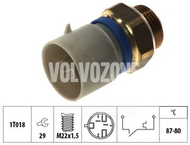 Radiator fan temperature switch 1.9TD/DI S40/V40 (2 poles - vehicles without air conditioning)