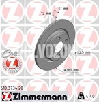 Rear brake disc (280mm) CMA XC40