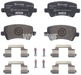 Rear brake pads (electric parking brake)(ventilated disc) P3 S60 II(XC)/V60(XC) XC60 S80 II/V70 III/XC70 III