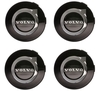 Wheel center cap kit (64mm) black, chrome (OEM)