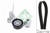 Auxiliary belt kit 4 cylinder gasoline engines (2014-) 1.5 T2/T3/T4, 2.0 T2/T3/T4/T5 P1 P3 SPA