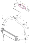 Conecting hose between plastic knee shape pipe and turbocharger resonator 1.6D2 P1 P3