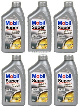 Engine oil for 3-4 cylinder VEA Volvo engines - Mobil Super 3000 Formula VC 0W-20 6L