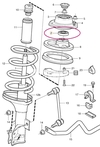Front shock absorber mounting bearing S40/V40 (2000)