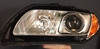 Headlight lens left P3 S80 II/V70 III/XC70 III (plastic)