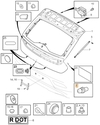 Tailgate buffer P1 C30/V40 II(XC), P3 V60(XC), CMA C40/XC40, SPA V90 II(XC)/XC60 II/XC90 II (OEM)