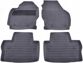 Rubber carpets V70 III/XC70 III - off black (OEM)