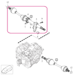 AXLE SHAFT Right, EXCH Volvo 36011797 // TG-81SC / AWF8G45 FWD