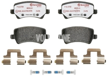 Rear brake pads (electric parking brake)(solid disc) P3 S80 II/V70 III/XC70 III