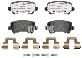 Rear brake pads (electric parking brake)(solid disc) P3 S80 II/V70 III/XC70 III