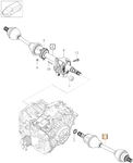 Drive shaft left 1.5 T3/T4, 2.0 T4, 2.0 D2/D3 P3 (2016-) S60 II/V60/V70 III gearbox TF-71SC