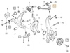 Front control arm upper right SPA S60 III/V60 II