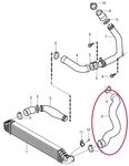 Hose from intercooler to throttle body 2.4D/D5 (-2010) P1 C30/C70 II/S40 II/V50