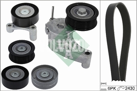 Auxiliary belt kit 4 cylinder gasoline engines without Twin Engine (2014-) 2.0 T6/Polestar P3 SPA
