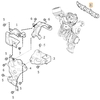Exhaust manifold gasket 4 cylinder diesel engines (2014-) 2.0 D2/D3/D4/D5 P1 P3 SPA/CMA