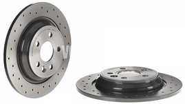 Rear brake disc (electric parking brake)(non vented) P3 S60 II(XC)/V60(XC) S80 II/V70 III/XC70 III perforated