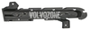 Front bumper trim moulding left chrome P1 V40 II for standard bumper