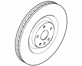 Front BRAKE DISC Volvo 32300751 (OEM)