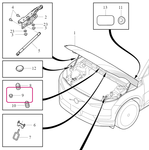 Bonnet Bump STOP Volvo 80000488