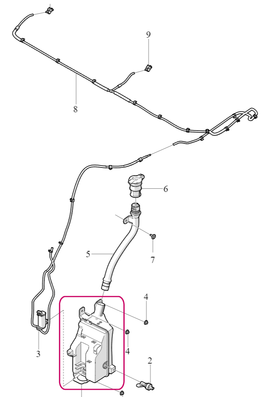 WATER RESERVOIR Volvo 80010938 (OEM)