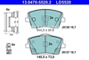 Front brake pads (322mm diameter) CMA XC40