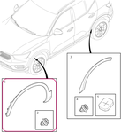 Front fender widener right CMA (2024-) XC40