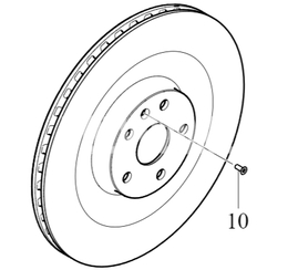 Rear BRAKE DISC Volvo 32302588 (OEM)