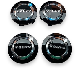 Wheel center cap kit (64mm) black, chrome // 2025- DESIGN (OEM)
